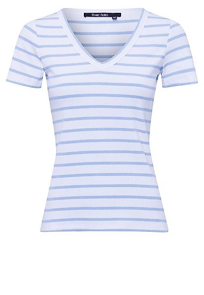 MARC AUREL Kurzarmshirt Shirts white varied günstig online kaufen