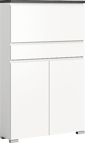 Home affaire Schuhschrank "Skoskap, Tiefe 27cm, 2 Türen, 1 Klappe mit Schuh günstig online kaufen