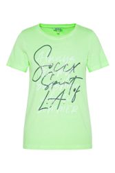 SOCCX Rundhalsshirt mit Pailletten-Schriftzug günstig online kaufen