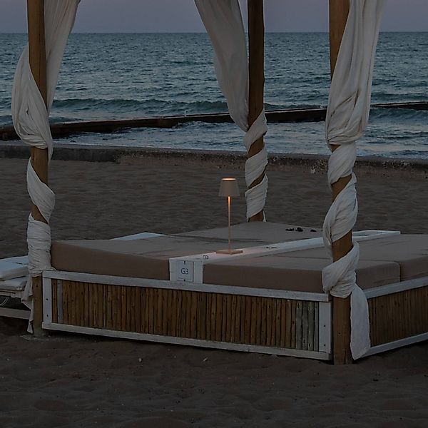 Zafferano LED Tischleuchte Poldina Pro - Kabellose, Dimmbare LED-Tischlampe günstig online kaufen