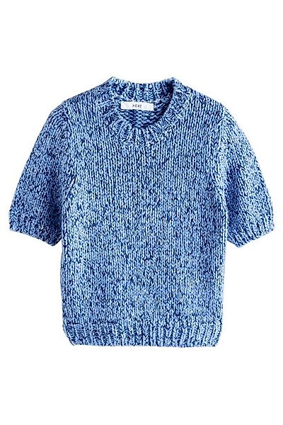 Next Kurzarmpullover Twist-Strick T-Shirt mit halblangen Ärmeln (1-tlg) günstig online kaufen