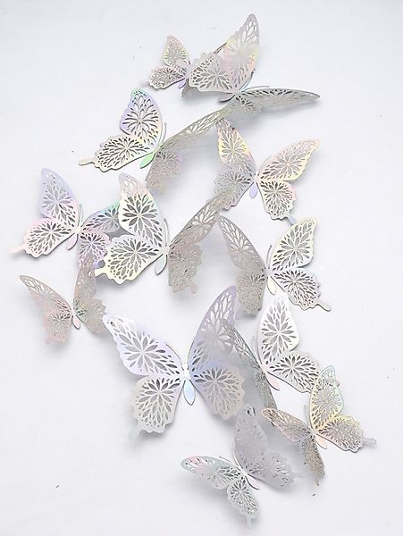 XDeer 3D-Wandtattoo 36 Stück 3D Schmetterling Wandaufkleber, Simulation Sch günstig online kaufen