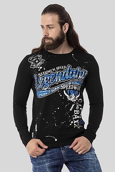 Cipo & Baxx T-Shirt Sweatshirts mit coolem Effekt-Print günstig online kaufen