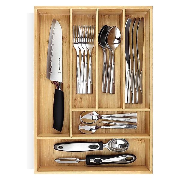 Pristine Bamboo Besteckkasten Universal Schubladeneinsatz Besteck günstig online kaufen