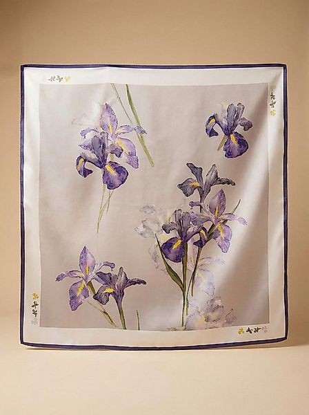 Kleelein Seidentuch Seidentuch 70x70cm Halstuch mit Panda & Bambus-Motiv As günstig online kaufen