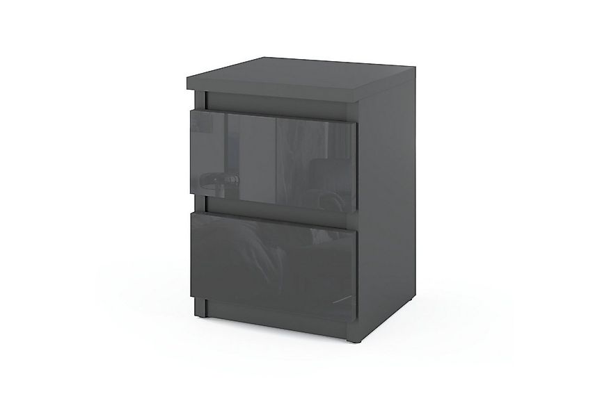 KOSETO Nachtkonsole, Nachttisch mit 2 Schubladen für Schlafzimmer, Büro - M günstig online kaufen