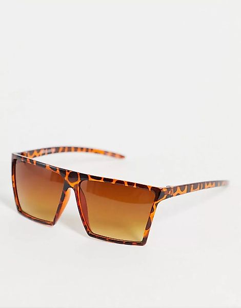 Jack & Jones – Sonnenbrille in Schildpattoptik-Braun günstig online kaufen