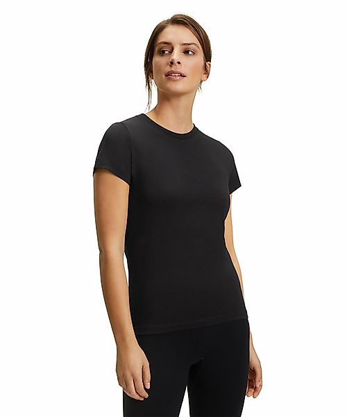 FALKE Damen T-Shirt, S, Schwarz, Baumwolle, 37948-300002 günstig online kaufen