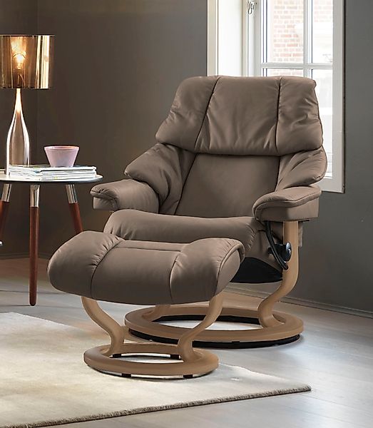 Stressless® Relaxsessel »Reno«, (Set, Relaxsessel mit Hocker), mit Hocker, günstig online kaufen
