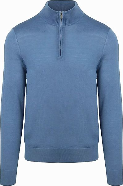 Suitable Merino Half Zip Pullover Ink Blau - Größe L günstig online kaufen