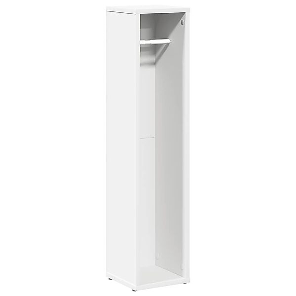 vidaXL Badezimmer-Set Badezimmerschrank mit Rollenhalter Weiß günstig online kaufen