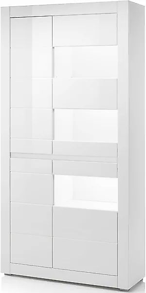 INOSIGN Vitrine »Carat«, Höhe 198 cm, zwei Leisten angeliefert, 1 x grau, 1 günstig online kaufen