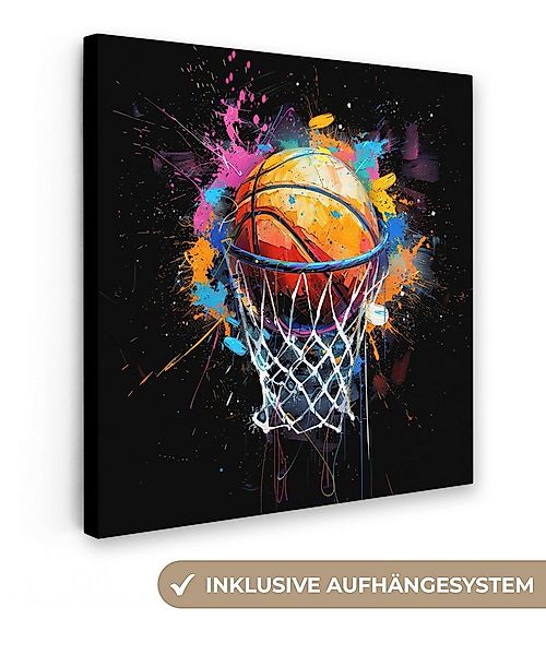 OneMillionCanvasses® Leinwandbild Graffiti - Sport - Basketball, Fotodruck günstig online kaufen