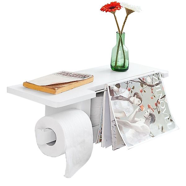 SoBuy Toilettenpapierhalter FRG175, mit Ablage zur günstig online kaufen