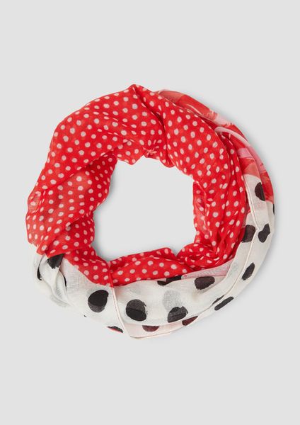 s.Oliver Halstuch Gemusterter Snood mit Pünktchen, günstig online kaufen