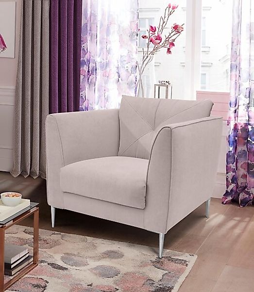 TRENDMANUFAKTUR Sessel »Lille, Loungesessel, Komfortsitzhöhe 46cm, Breite 8 günstig online kaufen