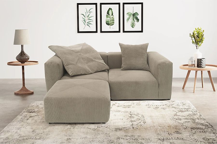 RAUM.ID Ecksofa "Gerrid L-Form" Cord, Modulsofa, bestehend aus 2 Eckelement günstig online kaufen