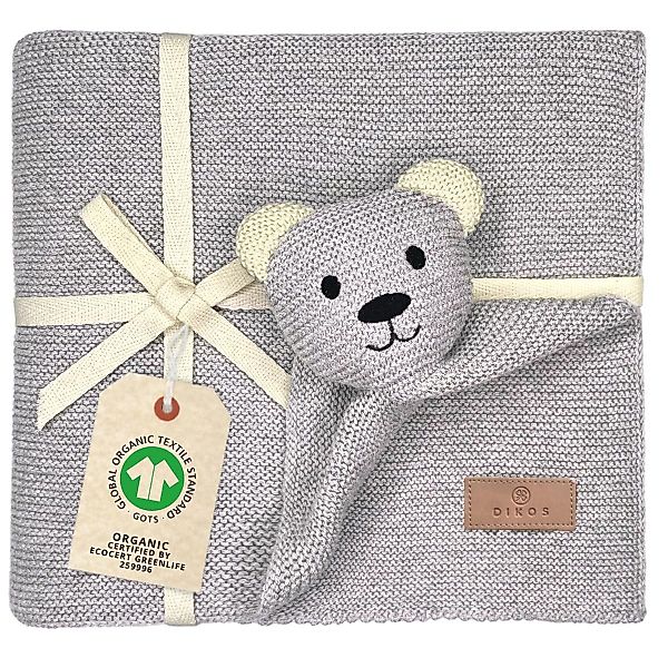 Babydecke DIKOS® Babydecke SCHMUSE-Bär Baby Geschenk günstig online kaufen