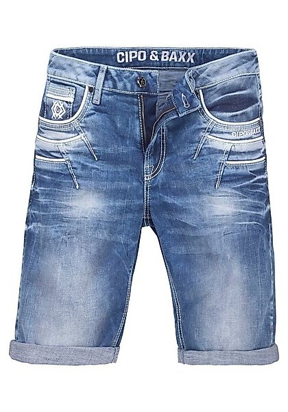 Cipo & Baxx Bermudas in Denim und mit markanten Taschen günstig online kaufen