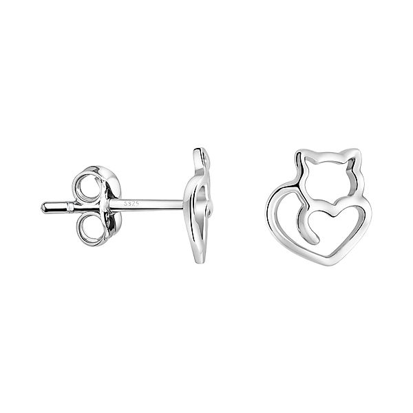 Sofia Milani Paar Ohrstecker Katze, 925 günstig online kaufen