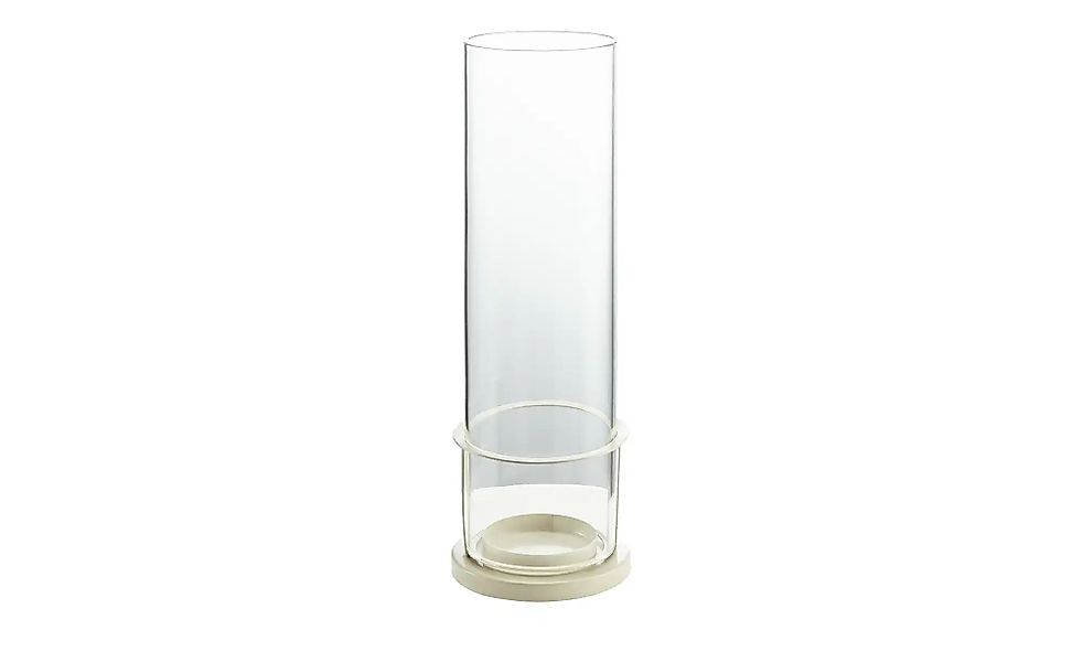 HOME STORY Windlicht   ¦ creme ¦ Metall,Glas ¦ Maße (cm): B: 9 H: 31 Access günstig online kaufen