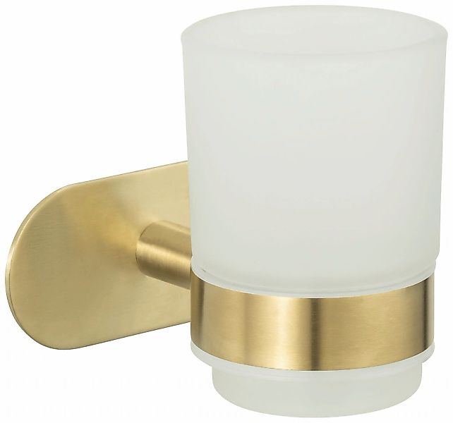 WENKO Zahnputzbecher "Turbo-Loc Uno Orea" mit Wandhalterung ohne Bohren, Ed günstig online kaufen