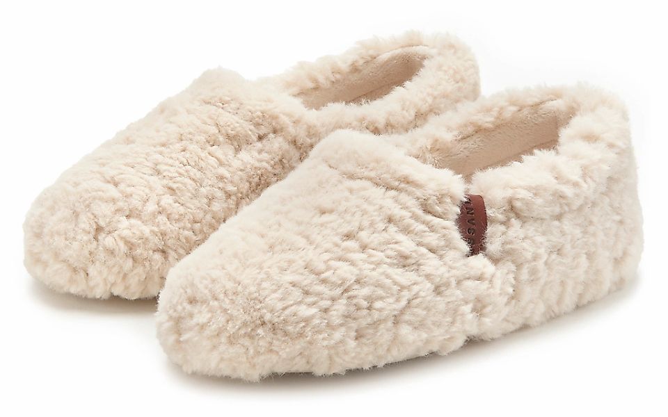 Elbsand Hausschuh "Pantolette, Pantoffel, Hüttenschuh" mit kuscheligem Fell günstig online kaufen