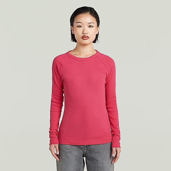 G-STAR Langarmshirt Slim Rib Keyhole mit günstig online kaufen