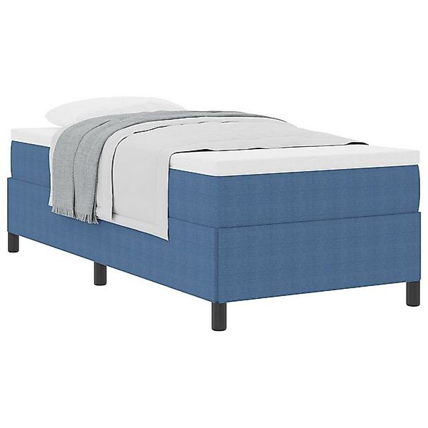 vidaXL Bett Bettgestell Blau 80x200 cm aus Cordstoff (1-tlg) günstig online kaufen