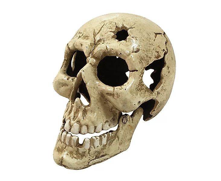 Großer Totenkopf Windlicht Gusseisen Halloween Briefbeschwerer Skull Mement günstig online kaufen