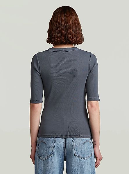 G-STAR T-Shirt "Washed A-Line Slim Rib T-Shirt" günstig online kaufen