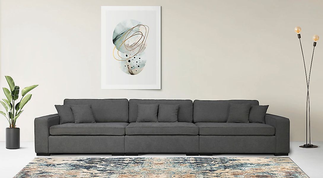 Home affaire 3-Sitzer "Skara", Lounge-Sofa mit Federkernpolsterung, in viel günstig online kaufen