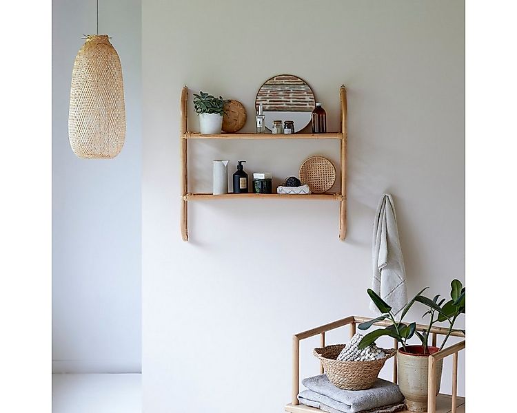 Tikamoon Wandregal Marius Wandregal für das Bad aus Rattan günstig online kaufen