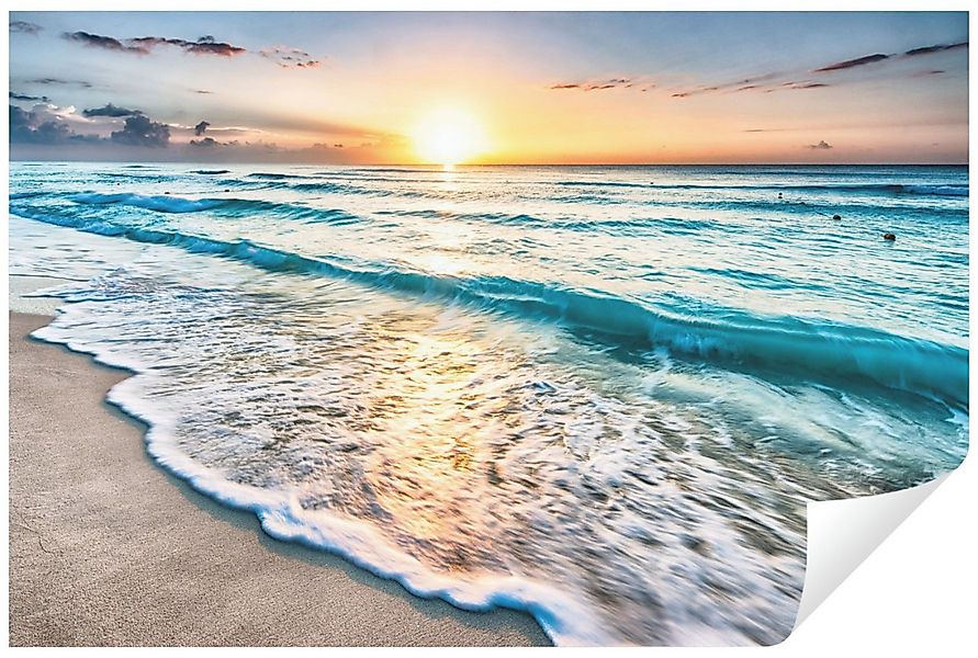 Wallarena Fototapete Strand Meer Sonne Landschaft Natur Wohnzimmer Schlafzi günstig online kaufen