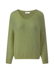 SASSYCLASSY Strickpullover Oversize Pullover mit V-Ausschnitt günstig online kaufen