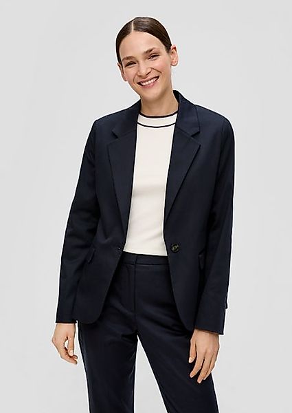 s.Oliver BLACK LABEL Jackenblazer Blazer aus Lyocellmix Teilungsnaht günstig online kaufen