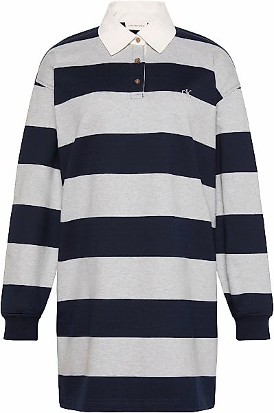 Calvin Klein Jeans Polokleid "VARSITY STRIPE MINI POLO" Ohne Tasche Regular günstig online kaufen