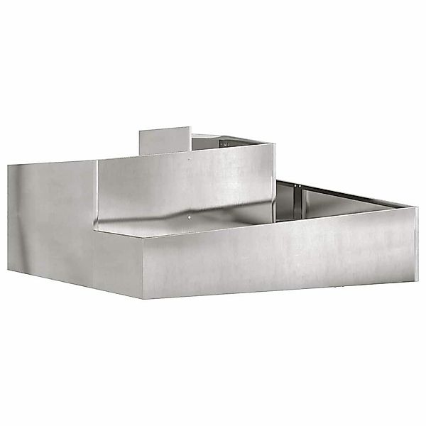 vidaXL Blumentopf Gartenblumentopf Silber 100 x günstig online kaufen