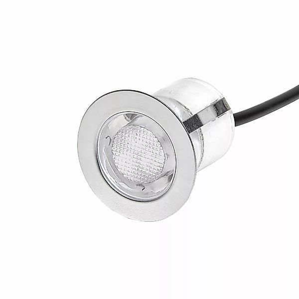 LED Einbauleuchtenset Cosa in Silber 10x 0,7W 350lm IP44 3000K günstig online kaufen