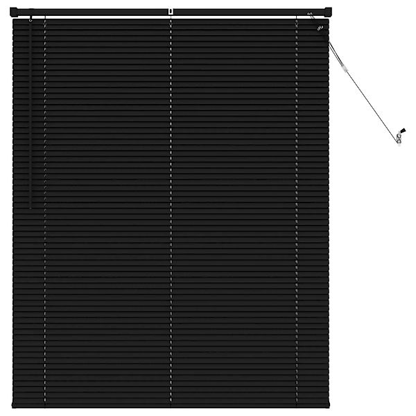vidaXL Venetianer Jalousie Verstellbar Schwarz 150 x 120 cm PVC 42003740 günstig online kaufen