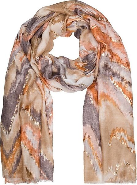 styleBREAKER Modeschal Schal Wasserfall Farbverlauf Metallic Details, (1-St günstig online kaufen