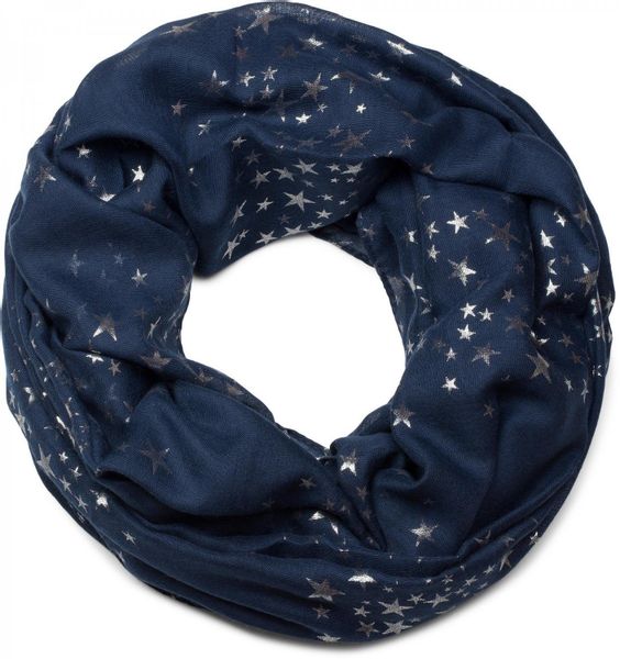 styleBREAKER Loop Loop Schal mit Metallic günstig online kaufen
