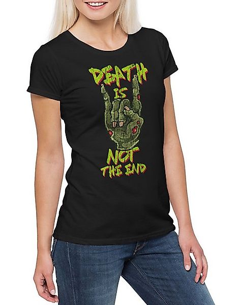 Urban Backwoods Print-Shirt Death Is Not The End Damen T-Shirt Geek Nerd De günstig online kaufen