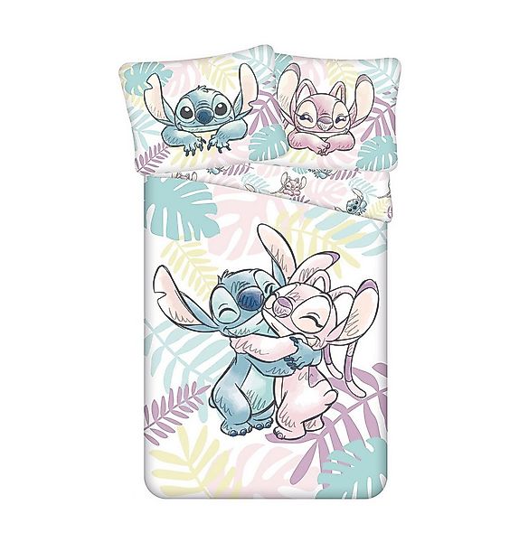 Lilo & Stitch Wendebettbezug Lilo und Stitch weiße Bettwäsche Kopfkissen Be günstig online kaufen