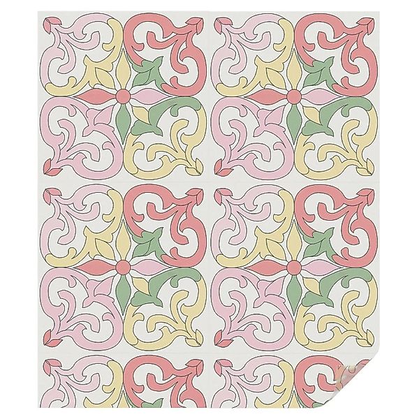 Tulup Fensterfolie Blumenschmuck Fensterfolie Sichtschutz 100x116 cm Rot Fe günstig online kaufen