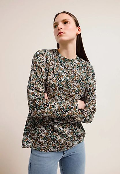 Damen Bluse Aus Lenzing Ecovero "Sadjaa Heather Winter" Night Sky günstig online kaufen