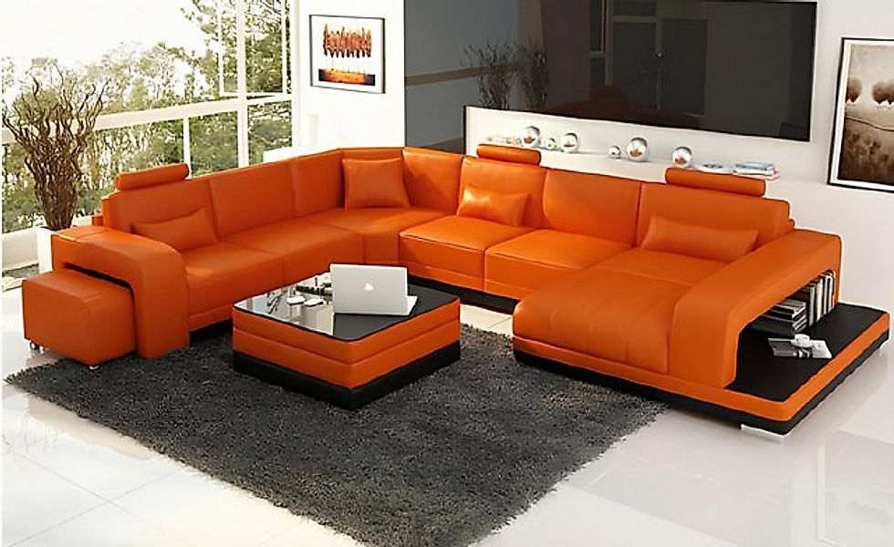 Xlmoebel Ecksofa Großes Ledersofa Wohnlandschaft Design Ecksofa Polstermöbe günstig online kaufen