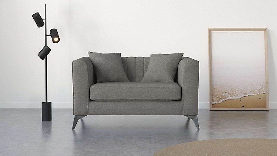 Places of Style Loveseat »MATTHEW Loungesessel, Maße B/T/H: 130/86/74 cm«, günstig online kaufen