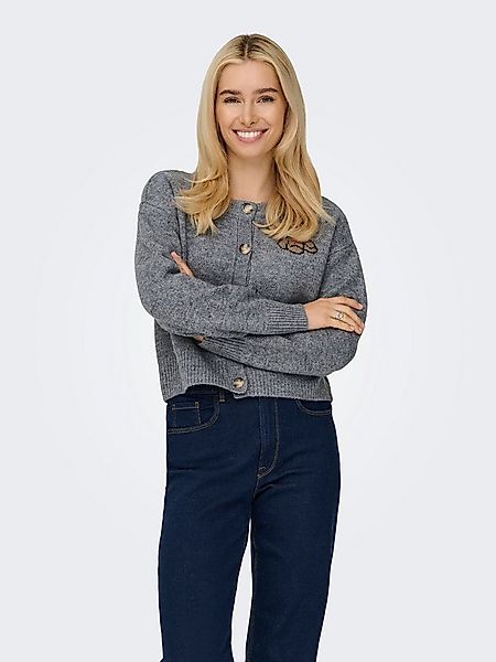 ONLY Strickjacke ONLTEDDY LS CARDIGAN EX KNT mit Teddy Motiv günstig online kaufen
