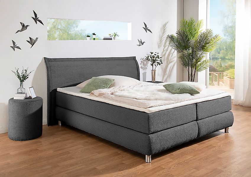 INOSIGN Boxspringbett ""Coloma" erhältlich in H2, H3 oder H4 inkl. Topper", günstig online kaufen